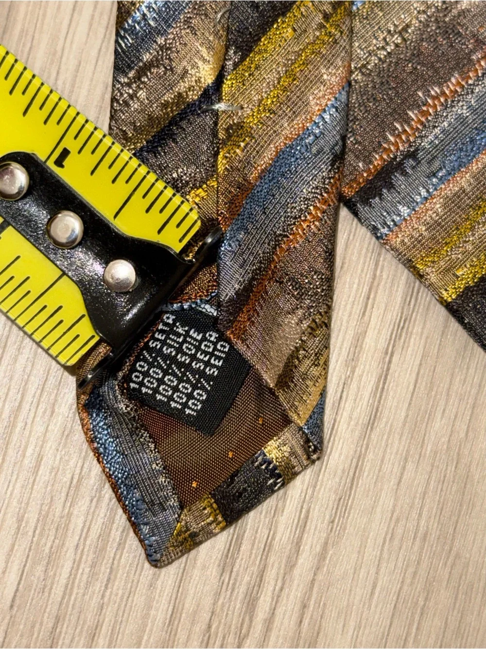 Pavone Men’s 100% Silk Abstract Diagonal Striped Designer Necktie Made In Italy